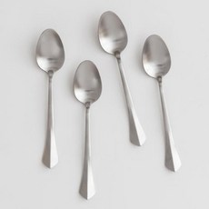 ERATO 韓國產Ohha不鏽鋼甜點茶匙, 4個, 單色