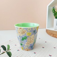 rice 幼兒印花水杯 M號, 1入, Purple Big Flower