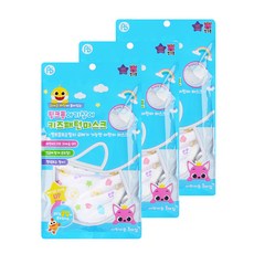 AB+ ATEX 孩童印花卡通口罩 3入+固定扣 6入組