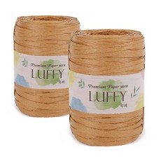 쎄비 루피 종이 뜨개실 40g, 43갈색, 2개