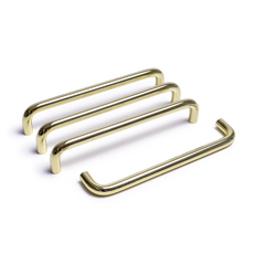 把手世界 10Φ 基本款家具把手 雙孔 金色 P160, 4個