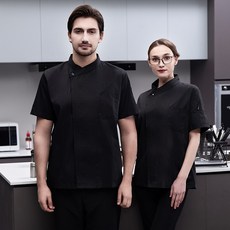 PEONIST 男女通用素色飯店餐廳廚師服上衣