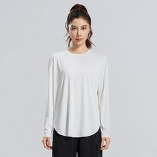 로브로코 루즈핏 임산부 요가 긴팔 티셔츠
