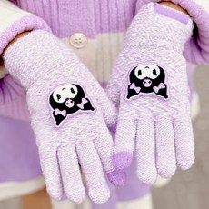 WINGHOUSE 三麗鷗女童BC庫洛米貼飾保暖睡眠手套