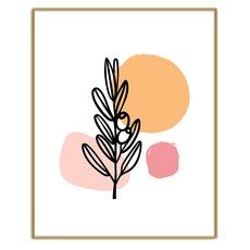 추상 일러스트 059 그림 인테리어액자 IDP-059, 골드