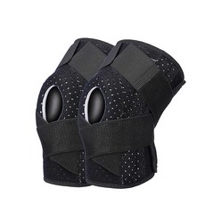 모모링크 남녀공용 스포츠 등산 무릎보호대 블랙 2p, 1개