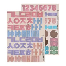 roomi reve 磁鐵教具 Play Magnet Hangul 60 件 + 數字 53 件, 混色