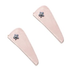 柔軟髮巾 SG35, 粉色的, 2個