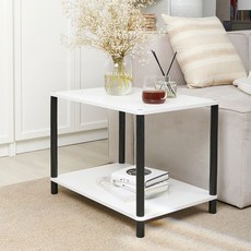 SixPoints TORNO 6040 收納層架, 2層, 白色 + 黑色