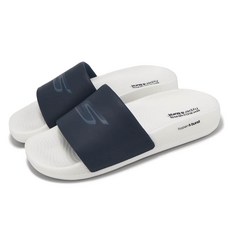 SKECHERS 女款 HYPER SLIDE 拖鞋 140448NVY, 24cm, 海軍藍