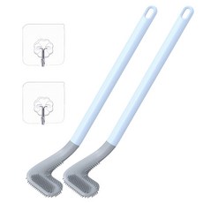 알뜰공식 실리콘 욕실 청소솔, 블루, 2개