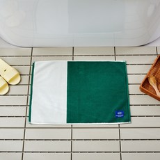 Modern House 撞色毛巾地墊, 綠色