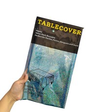 Market Pio 廚房珠光鋁箔一次性桌布 類型4, 1入, 3個