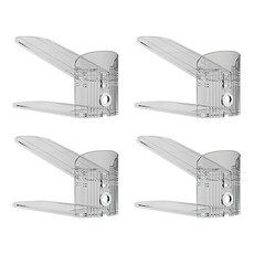 LKH 高度可調式鞋架, 4個, 透明