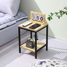 소하임 우드 낮은 미니 사이드 테이블, 블랙