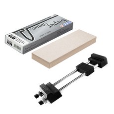 NANIWA 蝦牌 Super Stone 磨刀石 220番 + Zeus 橡膠磨刀石底座 中, 1套