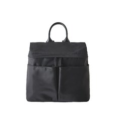 女款方形手提後背包, 黑色