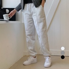 Mood in the 女款鬆緊帶細褶刷毛束口運動褲