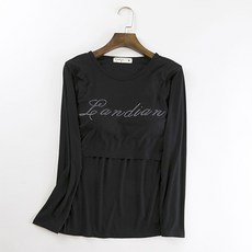 LUNA GLAM 孕婦英文哺乳T恤 CHS192