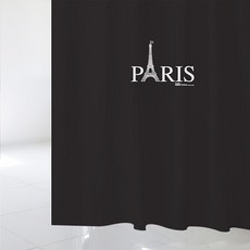 北歐風格浴簾 SC476 L號 1800*1880mm+不鏽鋼掛鉤 12入+白色窗簾桿組合, 多彩(混合)顏色, 1套