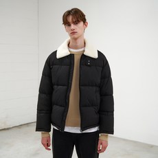 Mind Bridge 時尚絨毛領素色絎縫外套 MWJP81B1