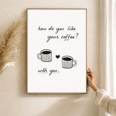 퍼니즈 홈 카페 포스터 커피러브