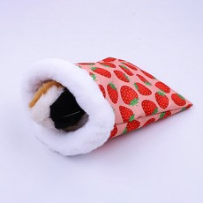 Yoreungae 小動物柔軟水果躲藏屋 L, 草莓, 1個