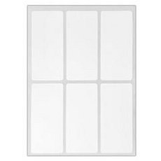 Bluemato PP方形標籤貼紙2, E, 10入, 5個