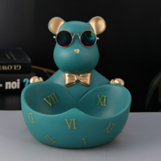 준비 베어 악세서리 소품 차키 보관함, 그린