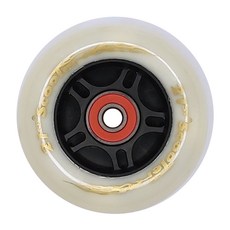 21st 그래피티 착탈식 킥보드 교체용 뒷바퀴 A-2형, 검정(휠) + 흰색(우레탄 바퀴), 1개
