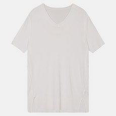 멜본 여성용 V넥 트임 반팔 니트 STKA21634