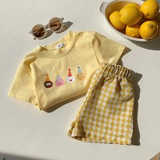 Arbe 厚實格紋夏季上下裝套組