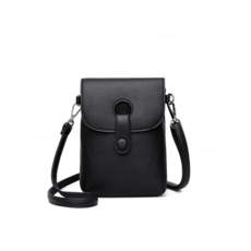 마인디 휴대폰 소지품 패션 롱 무지 심플 pu가죽 미니 쇼퍼백 M210708-1447