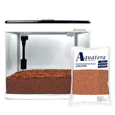 해양 일체형 어항 H7 + 아쿠아테라 바이오샌드 레드파우더 4kg 세트, 1세트