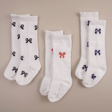 비바세븐 신생아용 앨리스 니삭스 미끄럼방지 아기 양말 3켤레 세트