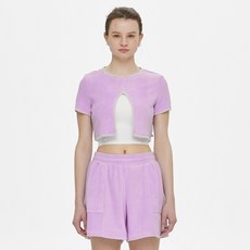 mulawear 女款毛圈布疊層式短袖T恤 AWSDTS148