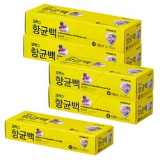 KOMAX 食物分裝塑膠袋 小型50枚+中型100枚 2盒+大型100枚 2盒, 1套