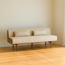 레트로하우스 미네 원목 패브릭 3인용 소파 1800 방문설치, Walnut