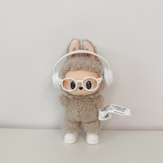 Chilshi Labubu 娃娃 耳機 + 眼鏡 + 鞋子套組, 1套, 白色