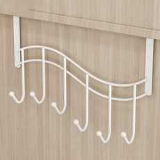 標準生活簡單門鉤門衣架衣架, 白色的, 1個