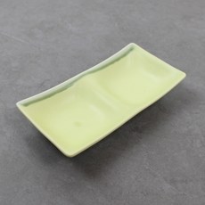 Dalsogum 陶瓷迷你2格小菜盤, 1個, 酪梨