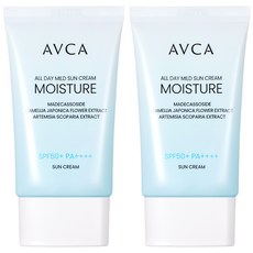 아브카 올데이 저자극 모이스춰 선크림 SPF50+ PA++++, 35ml, 2개