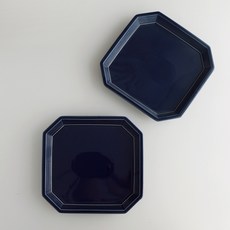 로코리빙 다각접시, 네이비, 2개