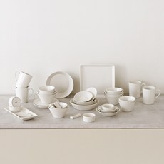 LENANSE Hygge 6人餐具組 40p, 1套, 11種, 奶油色