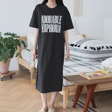 孕婦 Euphoria 短袖棉質連身裙