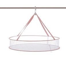 건조대 그물 주머니 원형 1단, 핑크, 1개