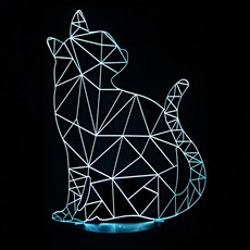 eco factorY 3D小夜燈 LED8002, 折返貓 C-8