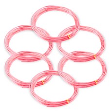 코히모 알루미늄 공예용 와이어 2mm x 5m 3W170, 6개, 핑크