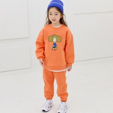 vavkids 兒童卡通人物刷毛上下裝套組