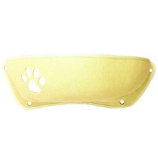 몬스펫 고양이 유리 부착형 발바닥 해먹, 옐로우, 1개